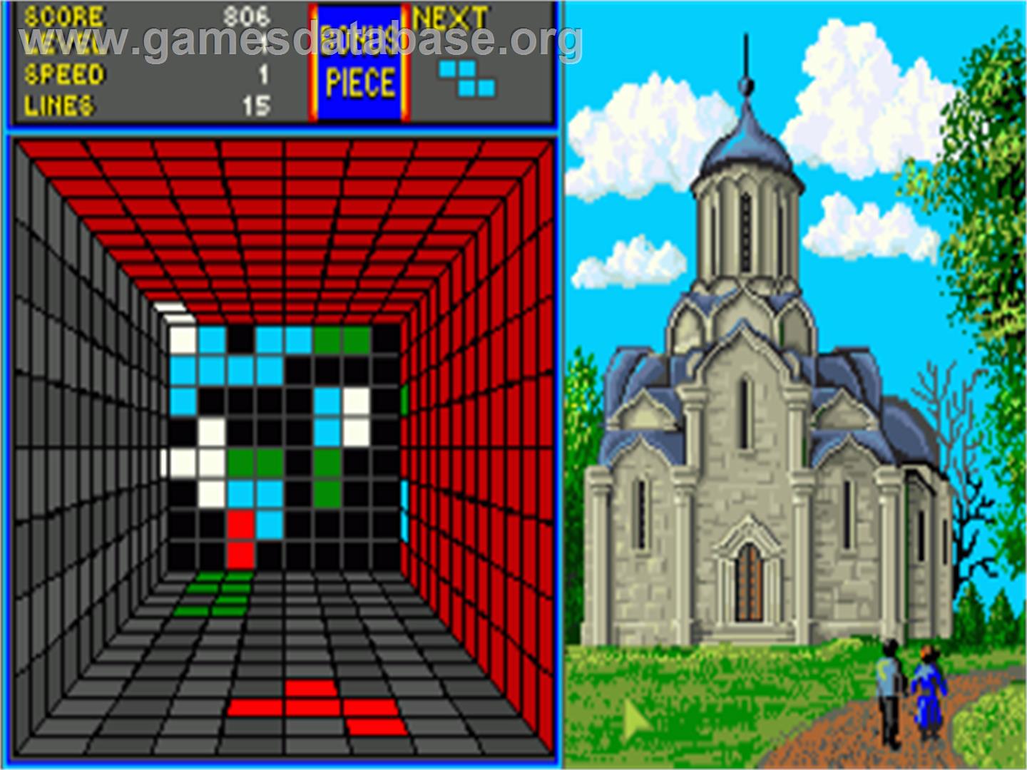 Welltris - Commodore Amiga - Artwork - In Game
