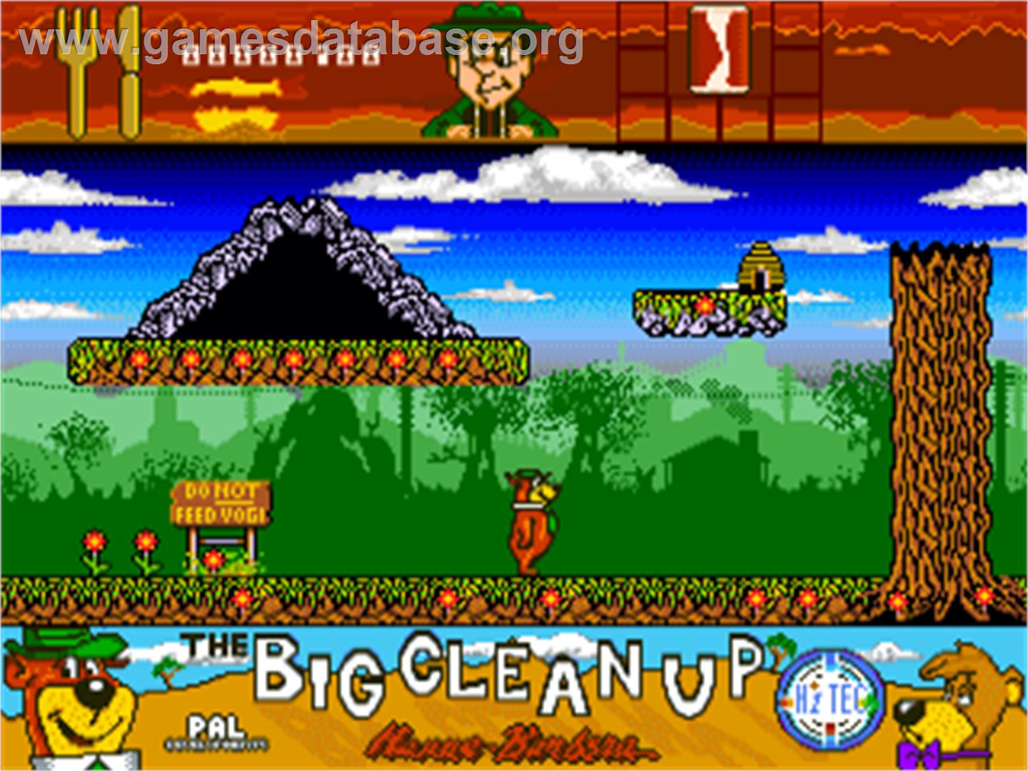 Yogi's Big Clean Up - Commodore Amiga - Artwork - In Game