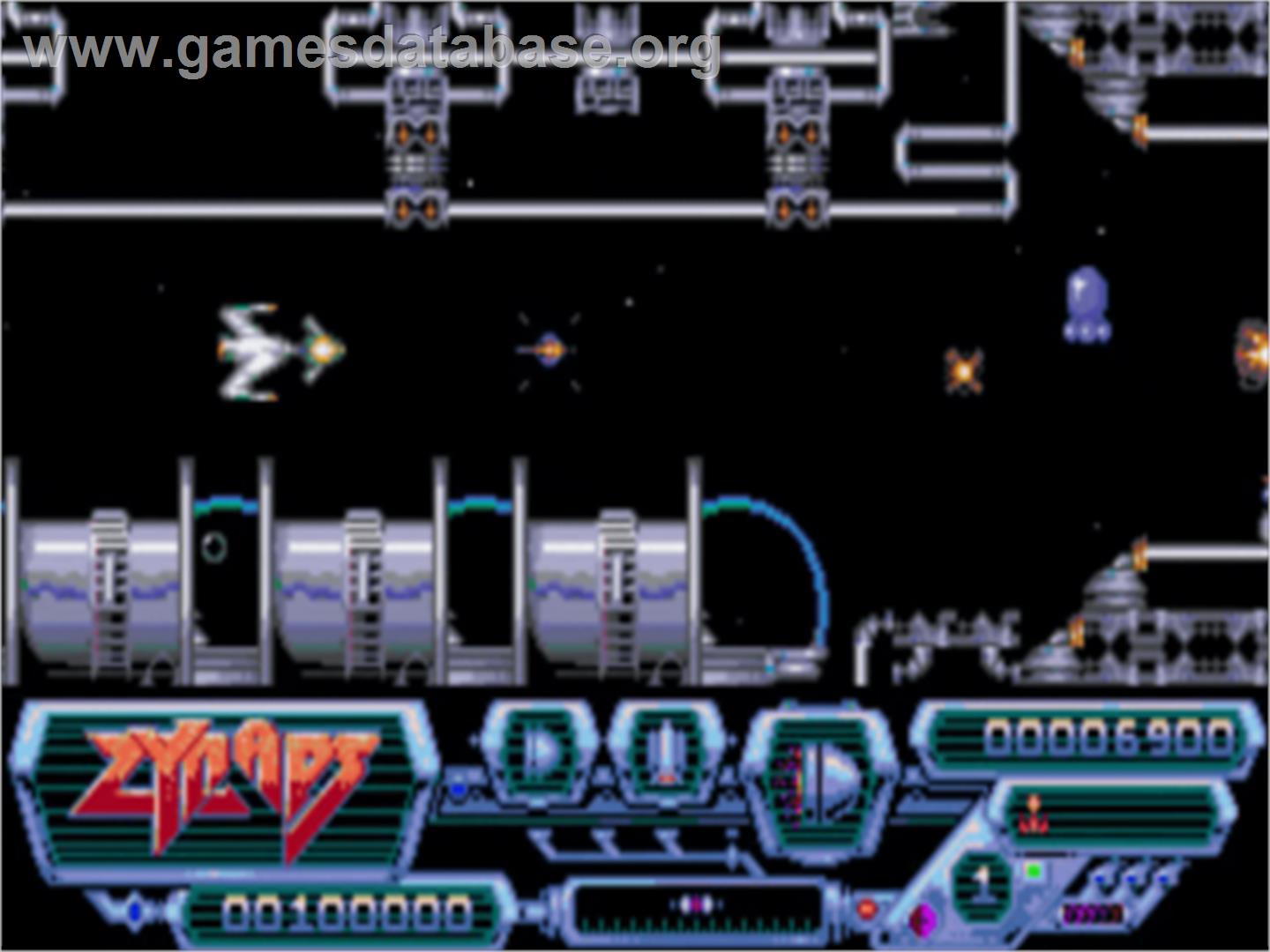 Zynaps - Commodore Amiga - Artwork - In Game