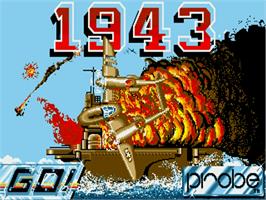 Title screen of 1943: The Battle of Midway on the Commodore Amiga.