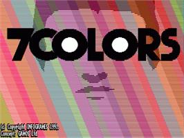 Title screen of 7 Colors on the Commodore Amiga.
