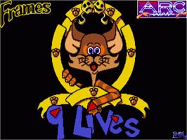 Title screen of 9 Lives on the Commodore Amiga.