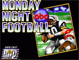 Title screen of ABC Monday Night Football on the Commodore Amiga.