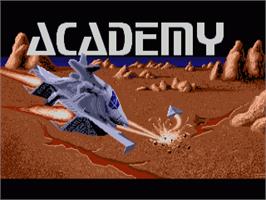 Title screen of Academy: Tau Ceti 2 on the Commodore Amiga.
