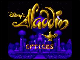 Title screen of Aladdin on the Commodore Amiga.