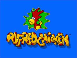 Title screen of Alfred Chicken on the Commodore Amiga.