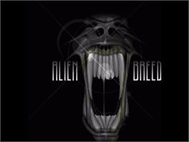 Title screen of Alien Breed: Tower Assault on the Commodore Amiga.