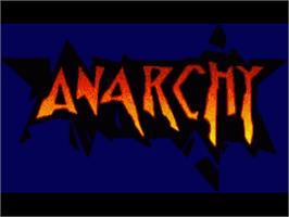 Title screen of Anarchy on the Commodore Amiga.