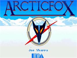 Title screen of Arcticfox on the Commodore Amiga.