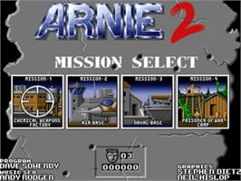 Title screen of Arnie 2 on the Commodore Amiga.