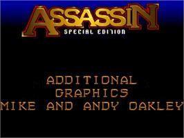 Title screen of Assassin Special Edition on the Commodore Amiga.
