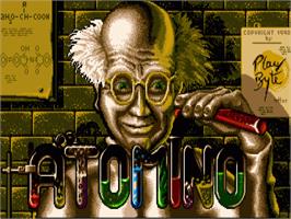 Title screen of Atomino on the Commodore Amiga.