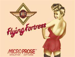 Title screen of B-17 Flying Fortress on the Commodore Amiga.