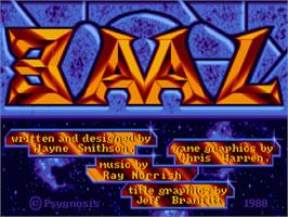 Title screen of Baal on the Commodore Amiga.