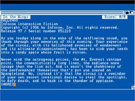 Title screen of Ballyhoo on the Commodore Amiga.