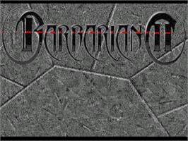 Title screen of Barbarian 2 on the Commodore Amiga.