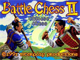 Title screen of Battle Chess 2: Chinese Chess on the Commodore Amiga.