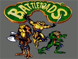 Title screen of Battle Toads on the Commodore Amiga.
