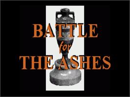 Title screen of Battle for the Ashes on the Commodore Amiga.