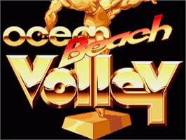 Title screen of Beach Volley on the Commodore Amiga.
