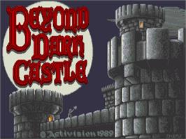 Title screen of Beyond Dark Castle on the Commodore Amiga.