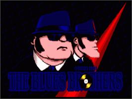 Title screen of Blues Brothers on the Commodore Amiga.