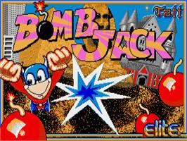 Title screen of Bomb Jack on the Commodore Amiga.