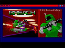 Title screen of Breach on the Commodore Amiga.