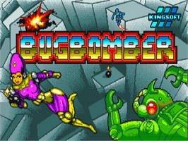 Title screen of Bug Bomber on the Commodore Amiga.