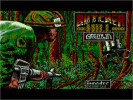 Title screen of Butcher Hill on the Commodore Amiga.