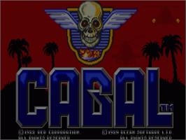Title screen of Cabal on the Commodore Amiga.