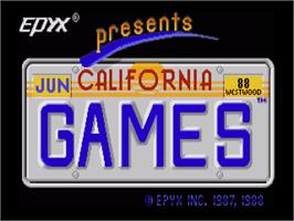 Title screen of California Games on the Commodore Amiga.
