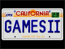 Title screen of California Games 2 on the Commodore Amiga.