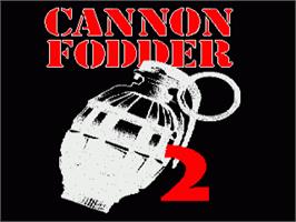 Title screen of Cannon Fodder 2 on the Commodore Amiga.