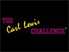 Title screen of Carl Lewis Challenge on the Commodore Amiga.