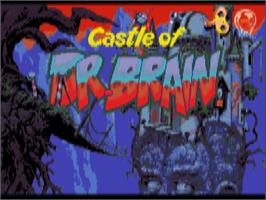 Title screen of Castle of Dr. Brain on the Commodore Amiga.