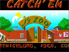 Title screen of Catch 'em on the Commodore Amiga.