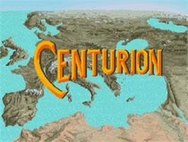 Title screen of Centurion: Defender of Rome on the Commodore Amiga.