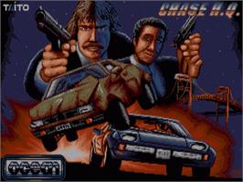 Title screen of Chase H.Q. on the Commodore Amiga.