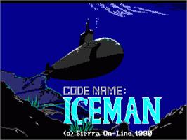 Title screen of Codename: ICEMAN on the Commodore Amiga.