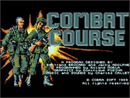Title screen of Combat Course on the Commodore Amiga.