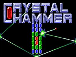 Title screen of Crystal Hammer on the Commodore Amiga.
