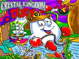 Title screen of Crystal Kingdom Dizzy on the Commodore Amiga.