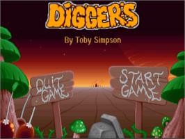 Title screen of Diggers on the Commodore Amiga.