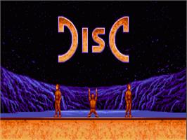 Title screen of Disc on the Commodore Amiga.