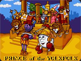Title screen of Dizzy: Prince of the Yolkfolk on the Commodore Amiga.
