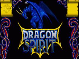 Title screen of Dragon Spirit on the Commodore Amiga.