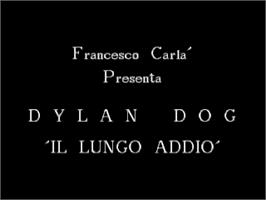 Title screen of Dylan Dog: Gli Uccisori on the Commodore Amiga.
