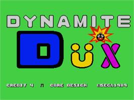 Title screen of Dynamite Dux on the Commodore Amiga.