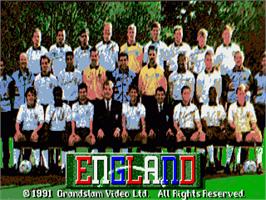 Title screen of England Championship Special on the Commodore Amiga.